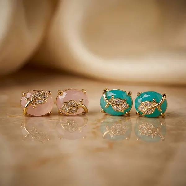 Gold_Plated_Stud_Earrings_Elegant_Set_Of_6_Pairs