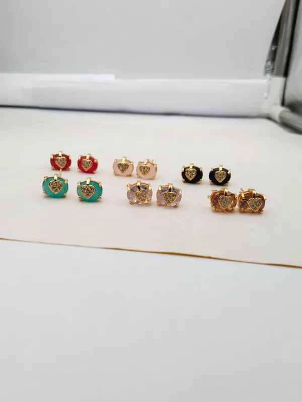 Multicolor_Heart_Studded_Stud_Earrings_Elegant_Set_Of_6_Pairs