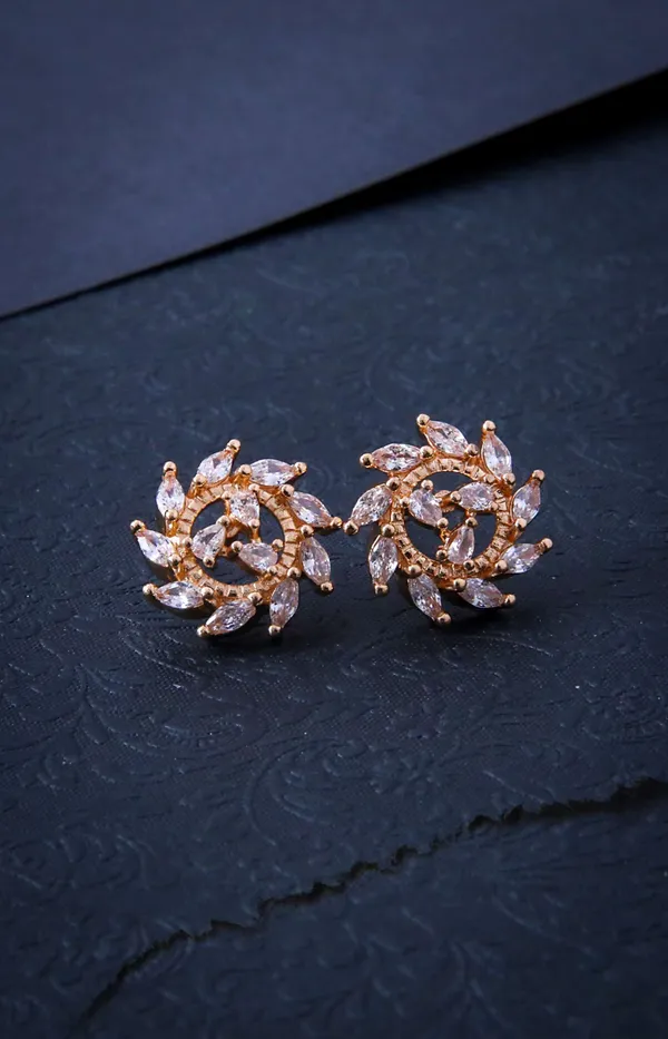Rose_Gold_Floral_Crystal_Stud_Earrings