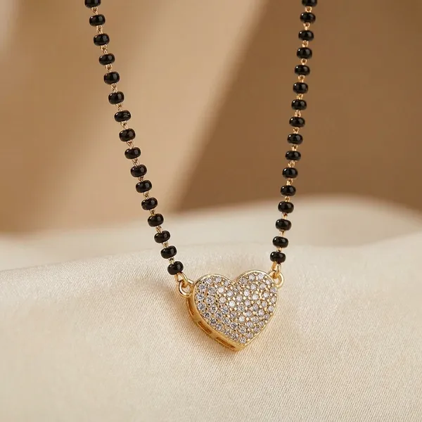 Black_Beaded_Mangalsutra_Necklace_With_Gold_Tone_Pendant