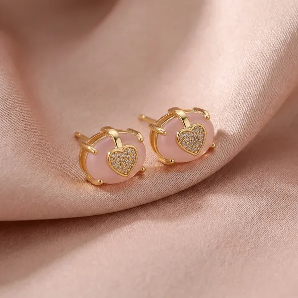 Multicolor_Heart_Studded_Stud_Earrings_Elegant_Set_Of_6_Pairs