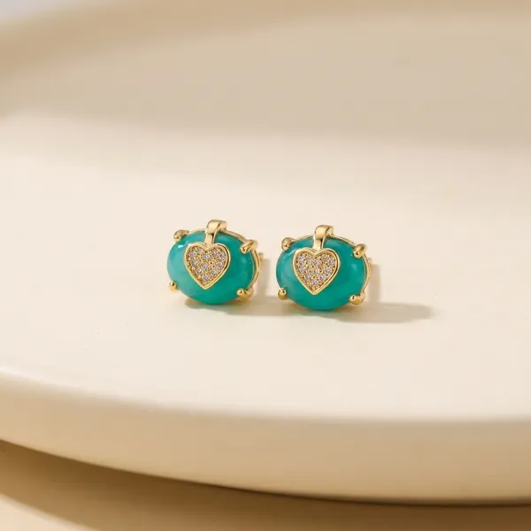 Multicolor_Heart_Studded_Stud_Earrings_Elegant_Set_Of_6_Pairs