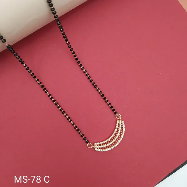 Gold_Tone_Curved_Pendant_Mangalsutra_With_Black_Beaded_Chain