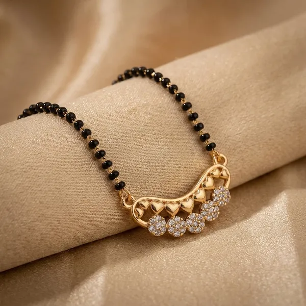 Gold_Pendant_Mangalsutra_Necklace_With_Black_Beads_Traditional_Design