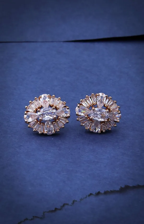 Rose_Gold_Cubic_Zirconia_Flower_Stud_Earrings