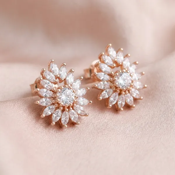 Gold_And_Silver_Tone_Floral_Crystal_Stud_Earrings_Set