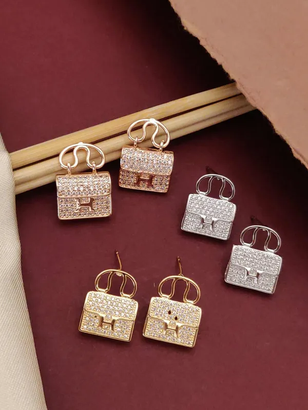 Handbag_Charm_Earrings_Sparkling_Set_Of_3_Pairs