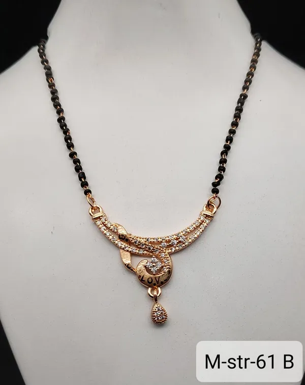 Rose_Gold_Mangalsutra_Style_Necklace_With_Black_Beaded_Chain