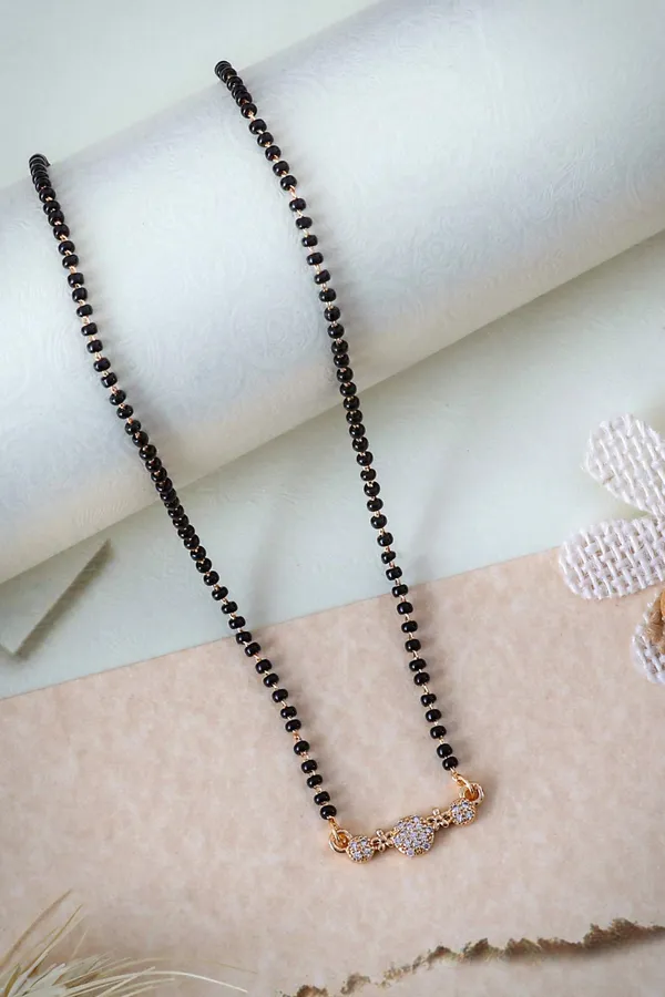 Black_Beaded_Mangalsutra_With_Rose_Gold_Cz_Pendant