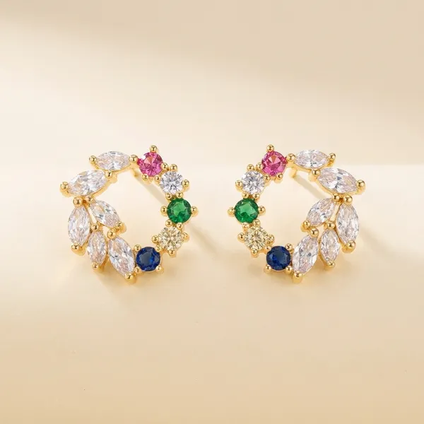 Multicolor_Stone_Wreath_Earrings_Fashion_Design