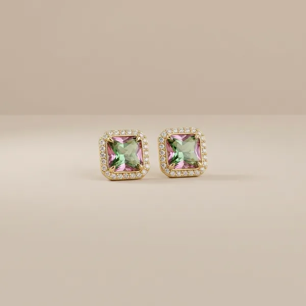 Pink_And_Green_Gradient_Stone_Stud_Earrings_Dual_Tone_Sparkle