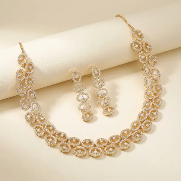 American_Diamond_Necklace_Set_With_Matching_Earrings_Nk_12