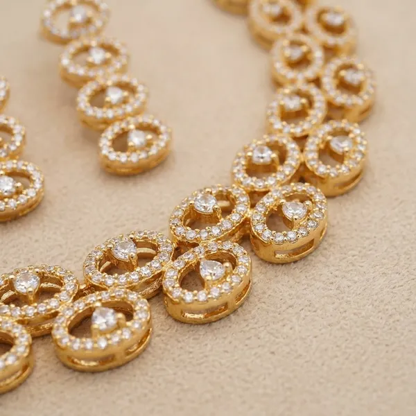 American_Diamond_Necklace_Set_With_Matching_Earrings_Nk_12