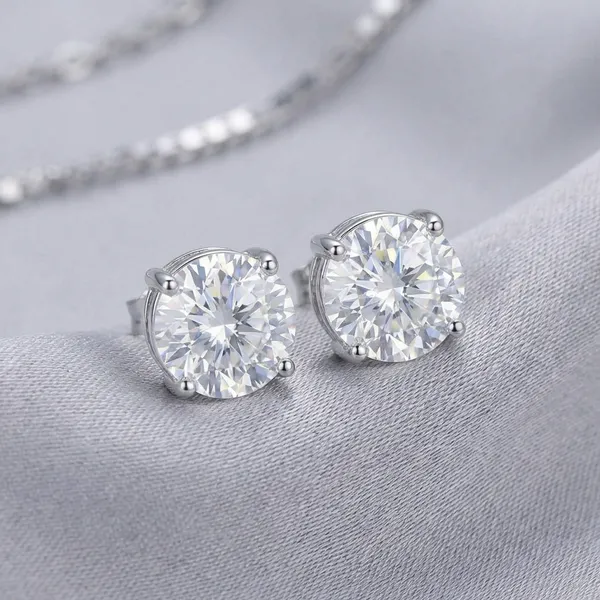 Gold_Plated_Cubic_Zirconia_Round_Solitaire_Stud_Earrings_For_Women