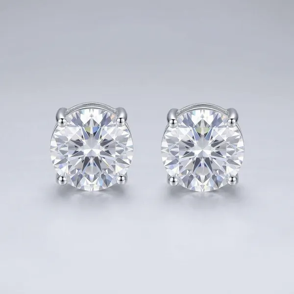 Gold_Plated_Cubic_Zirconia_Round_Solitaire_Stud_Earrings_For_Women