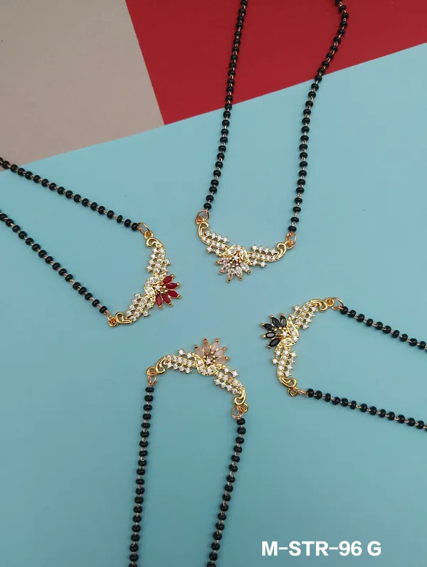 Gold_Tone_Floral_Mangalsutra_With_Black_Beads