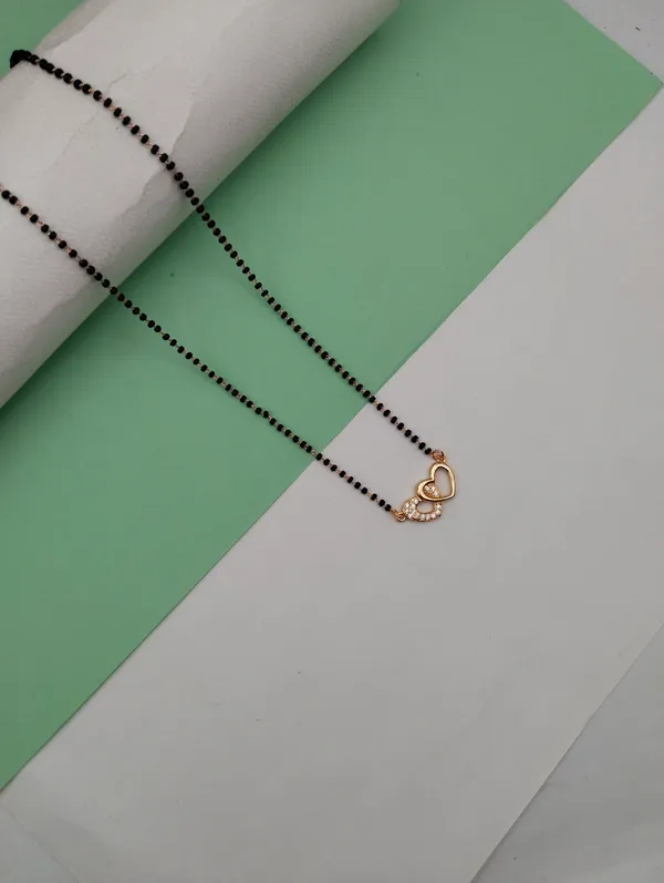 Gold_Plated_Heart_Pendant_Mangalsutra_With_Black_Beaded_Chain