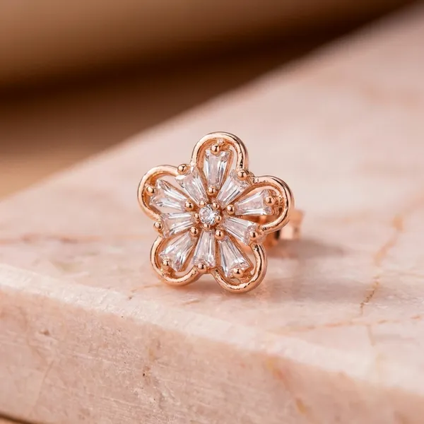 Rose_Gold_Flower_Stud_Earrings_With_Crystal_Petals