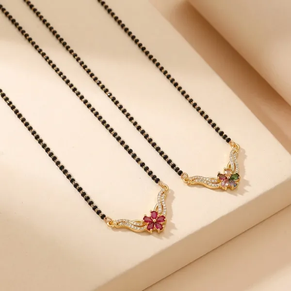 Black_Beaded_Mangalsutra_With_Floral_Ruby_Pendant_Elegant_Design