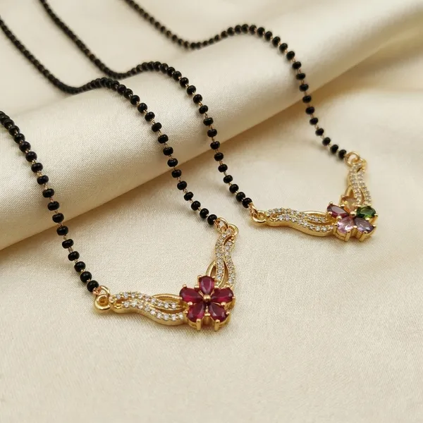 Black_Beaded_Mangalsutra_With_Floral_Ruby_Pendant_Elegant_Design