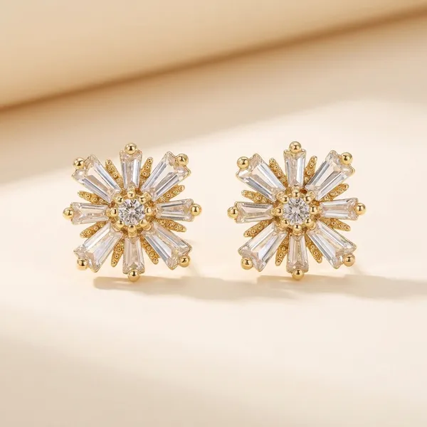 Gold_Tone_Floral_Stud_Earrings_With_Clear_Stone_Petals