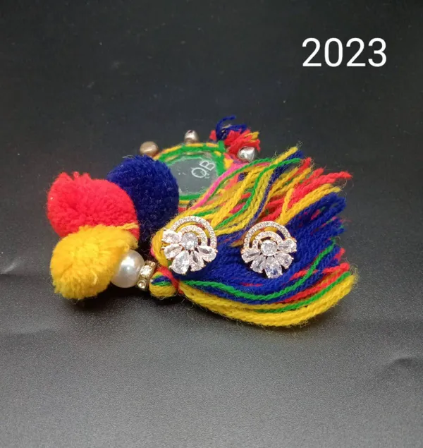 Multicolor_Beaded_Pom_Pom_Keychain_Handcrafted_Design