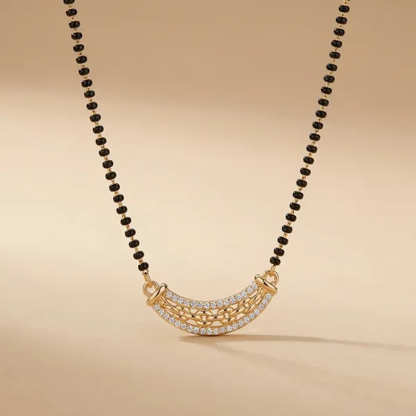 Gold_Plated_Pendant_Mangalsutra_Necklace_With_Black_Beaded_Chain