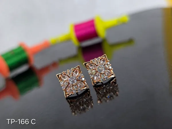 Gold_Plated_Square_Crystal_Stud_Earrings