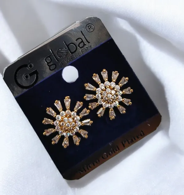 Gold_Tone_Sunburst_Rhinestone_Stud_Earrings