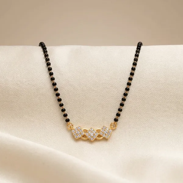 Gold_Tone_Floral_Mangalsutra_Necklace_With_Black_Beaded_Chain
