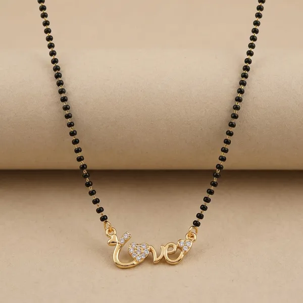 Gold_Tone_Love_Pendant_Mangalsutra_Necklace_With_Black_Beaded_Chain