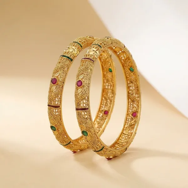 Gold_Plated_Meenakari_Work_Bangles_Set_Of_2