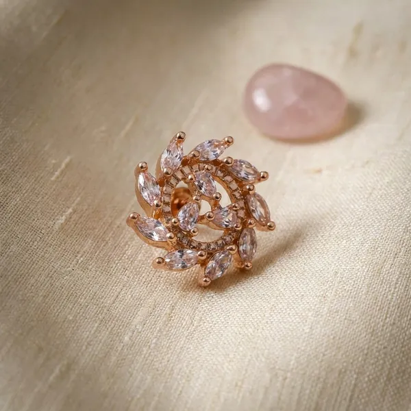 Rose_Gold_Floral_Crystal_Stud_Earrings