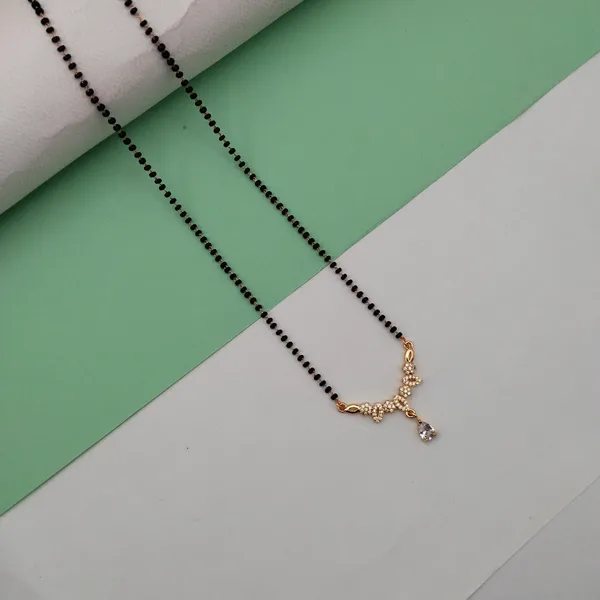 Gold_Tone_Crystal_Drop_Pendant_Mangalsutra_Delicate_Design