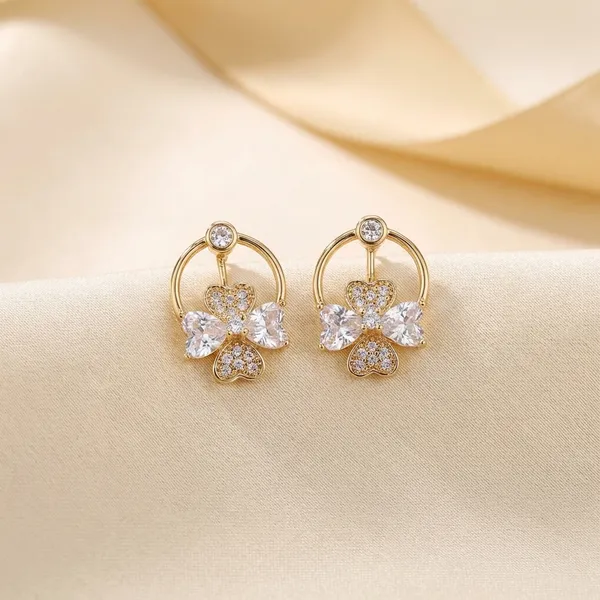 Gold_Tone_Floral_Crystal_Hoop_Earrings_With_Purple_Accents