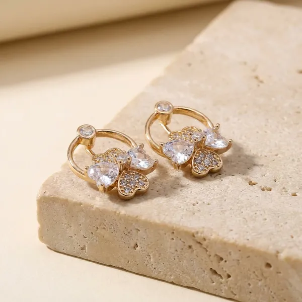 Gold_Tone_Floral_Crystal_Hoop_Earrings_With_Purple_Accents
