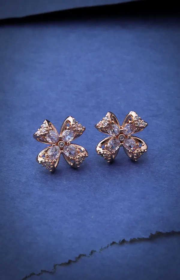 Rose_Gold_Flower_Crystal_Stud_Earrings