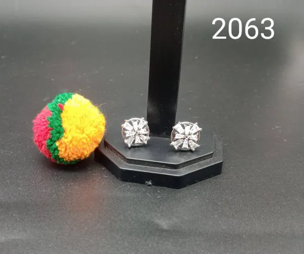 Multicolor_Pom_Pom_Crystal_Stud_Earrings