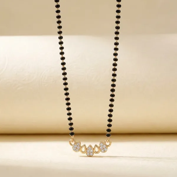 Gold_Tone_American_Diamond_Pendant_Mangalsutra_Necklace_With_Black_Beads