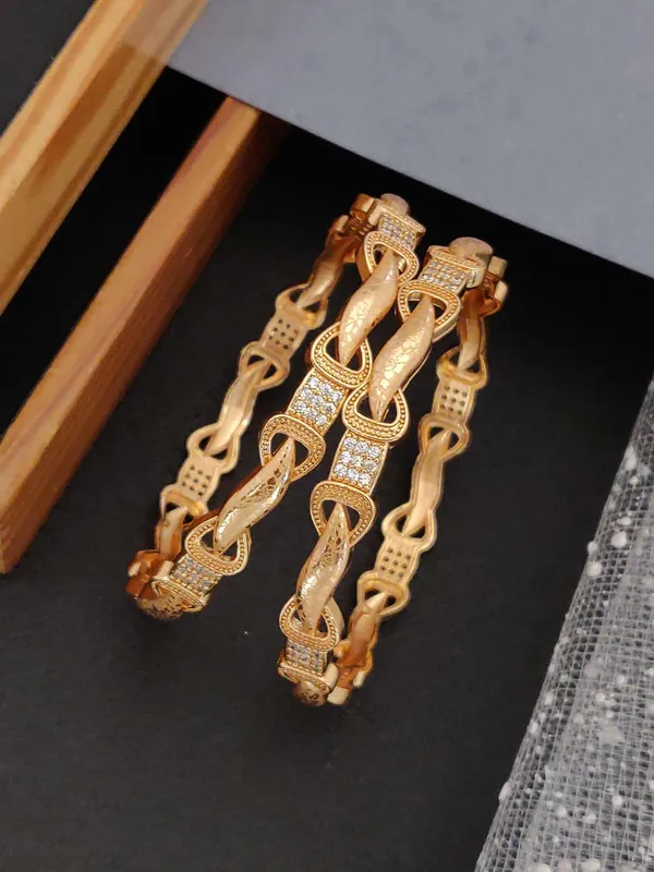 Gold_Plated_Crystal_Bangles_Set_Of_2
