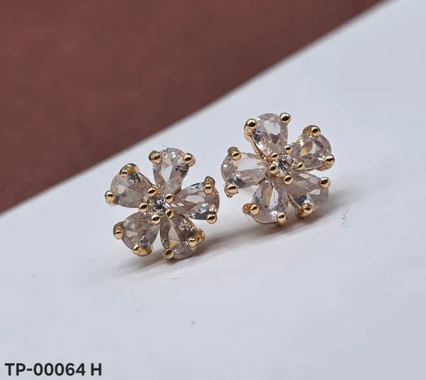 Gold_Plated_Floral_Crystal_Stud_Earrings