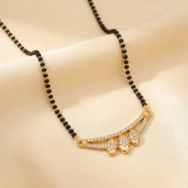 Gold_Tone_Diamond_Pendant_Mangalsutra_Necklace_With_Black_Beads