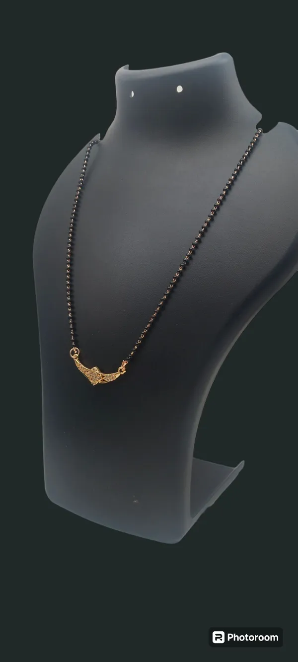 Gold_Tone_Crescent_Moon_Pendant_Necklace_With_Black_Beaded_Chain