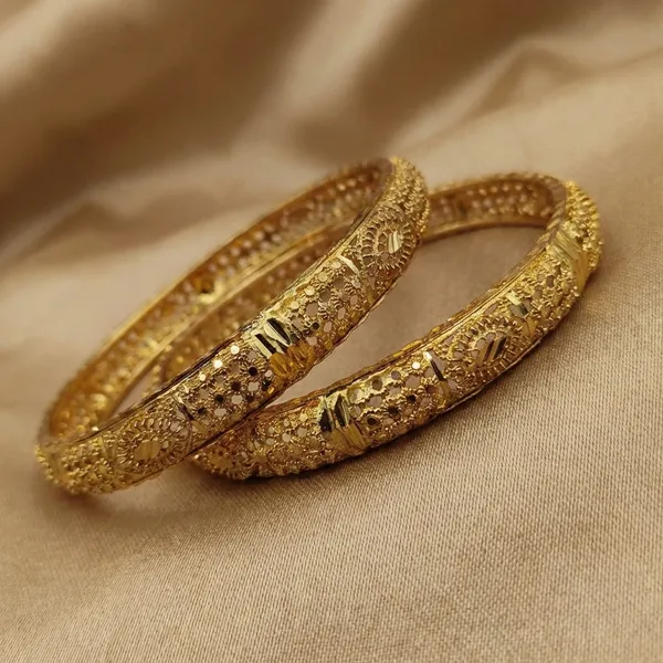 Gold_Plated_Textured_Bangles_Traditional_Set_Of_2