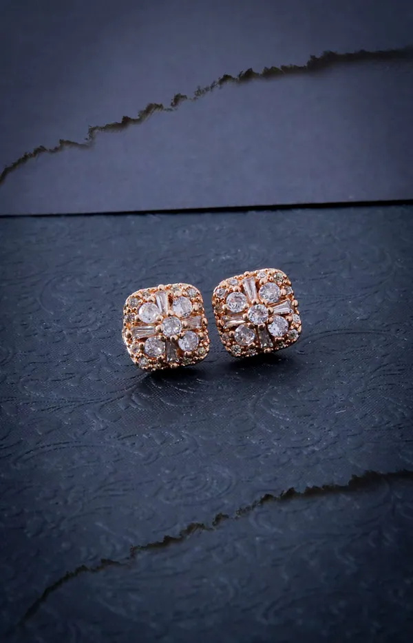 Rose_Gold_Floral_Crystal_Stud_Earrings_With_Embellishments