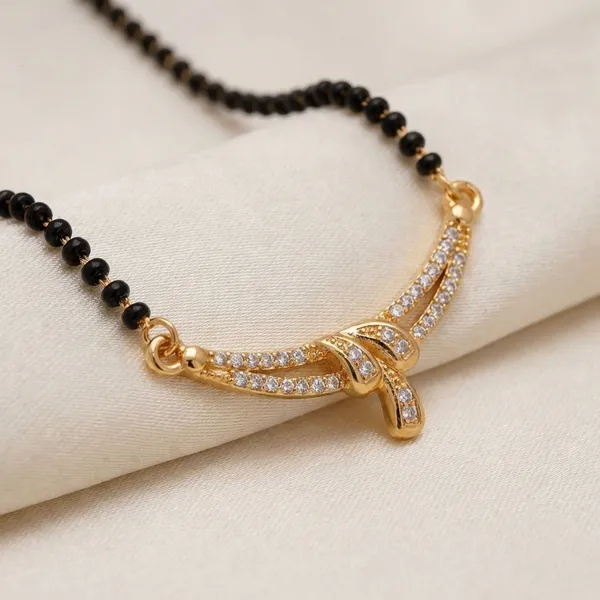 Gold_Plated_Cz_Pendant_Mangalsutra_Necklace_With_Black_Beads