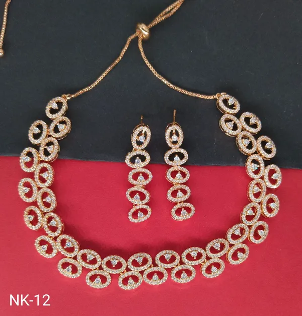 American_Diamond_Necklace_Set_With_Matching_Earrings_Nk_12