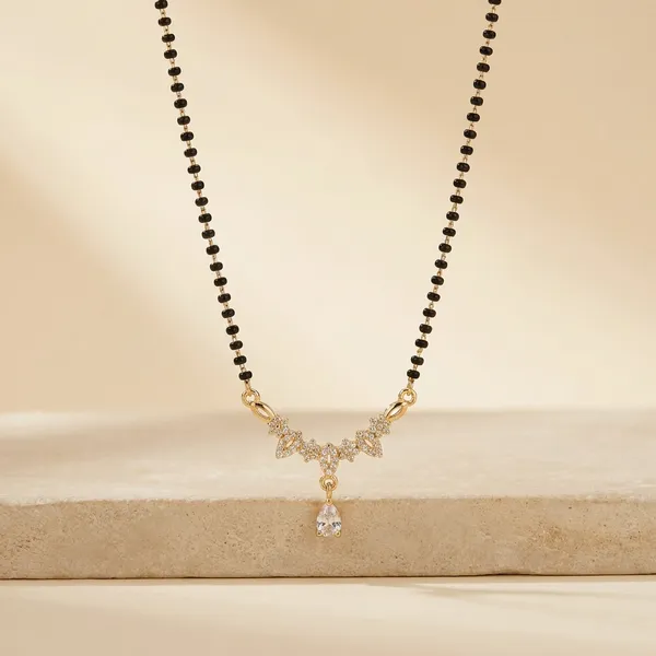 Gold_Tone_Crystal_Drop_Pendant_Mangalsutra_Delicate_Design