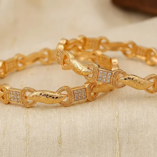 Gold_Plated_Crystal_Bangles_Set_Of_2