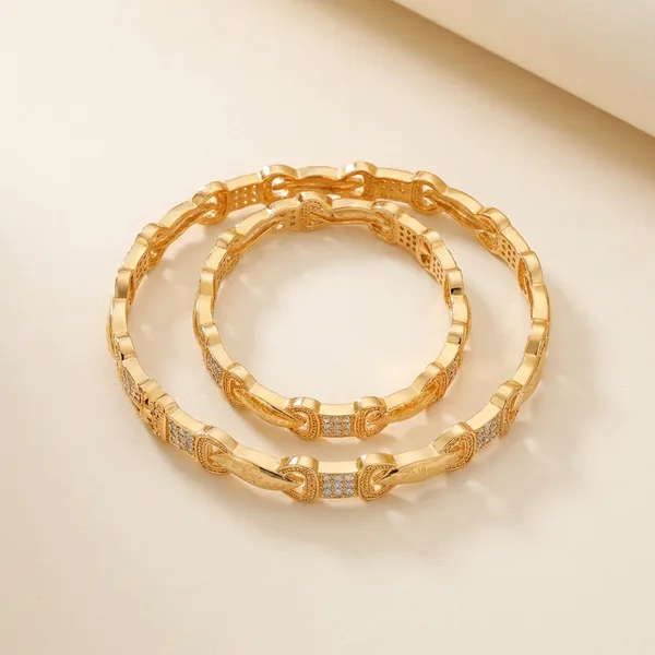 Gold_Plated_Crystal_Bangles_Set_Of_2